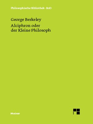 cover image of Alciphron oder der Kleine Philosoph